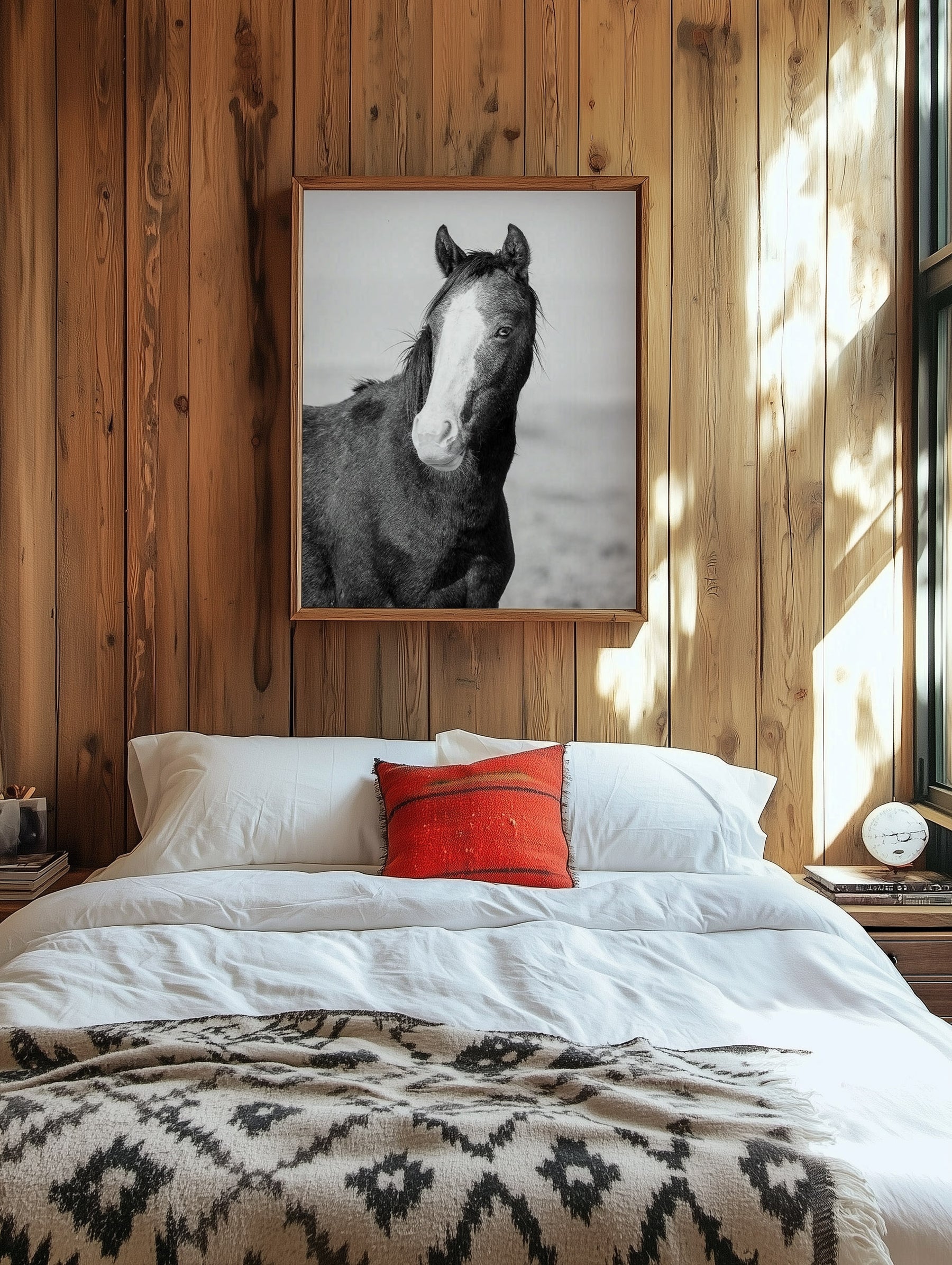 Wild Horse Gaze, Black and White