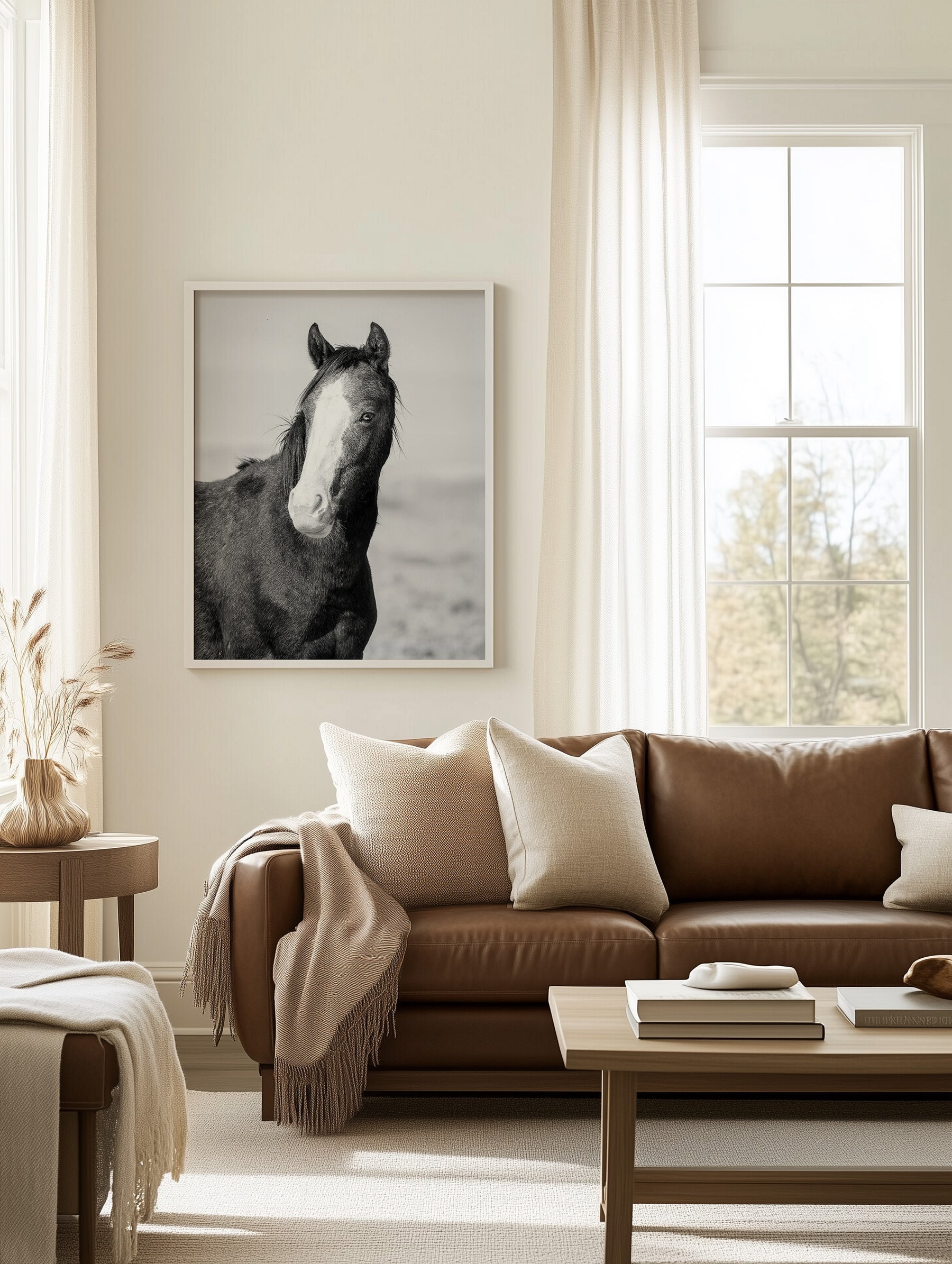 Wild Horse Gaze, Black and White