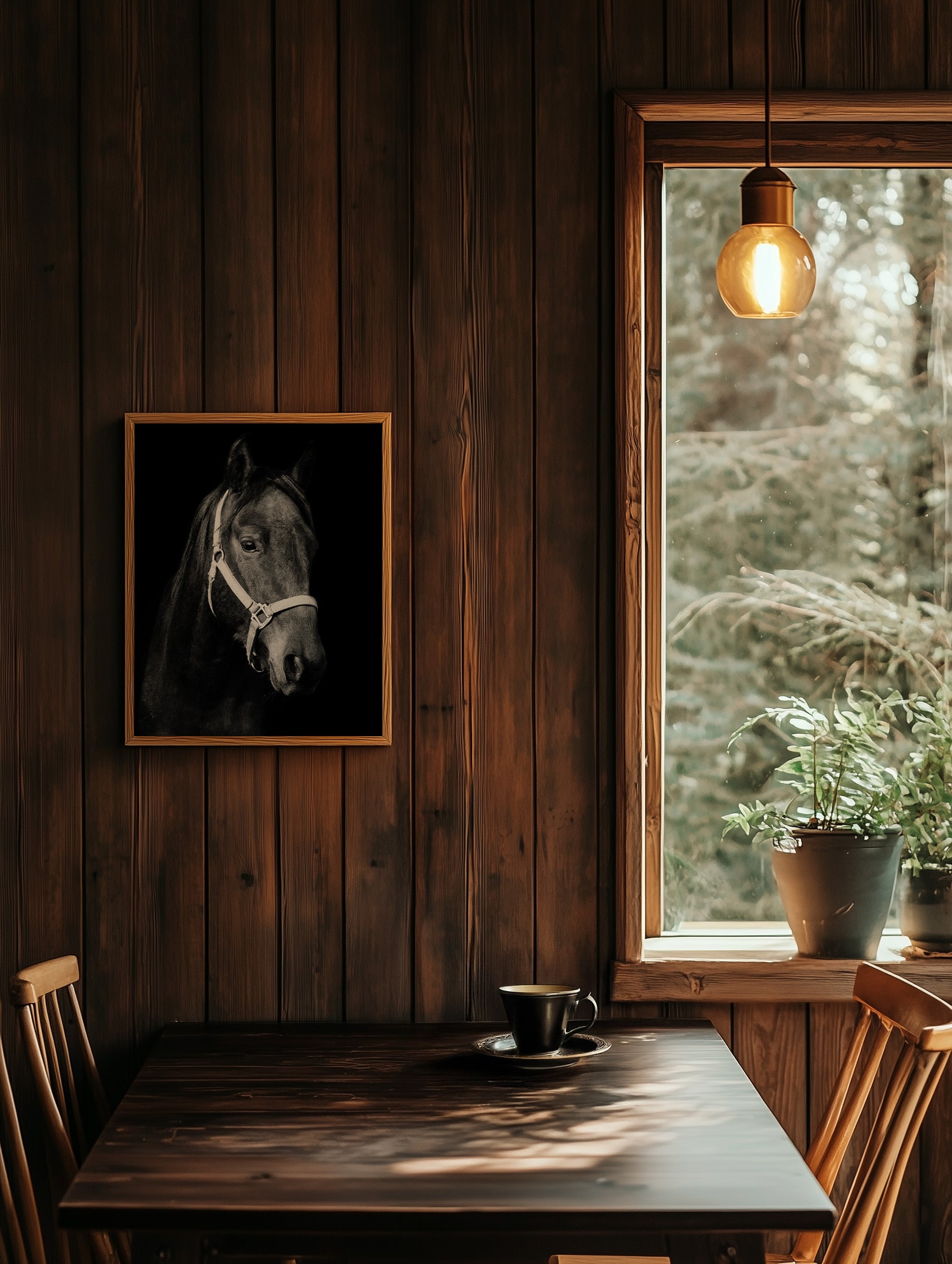 Dark Horse and Halter