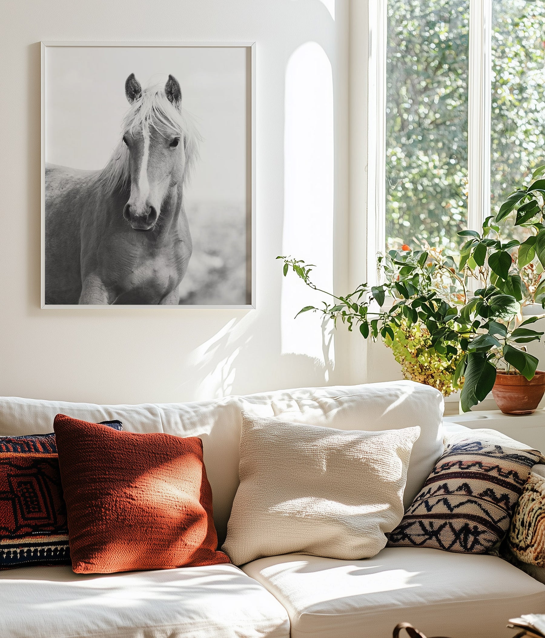 Wild Mare Portrait, Vertical