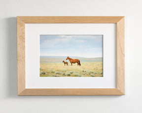 Newborn Foal with Mother, Color
