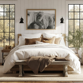 Wind blown Icelandic Horse