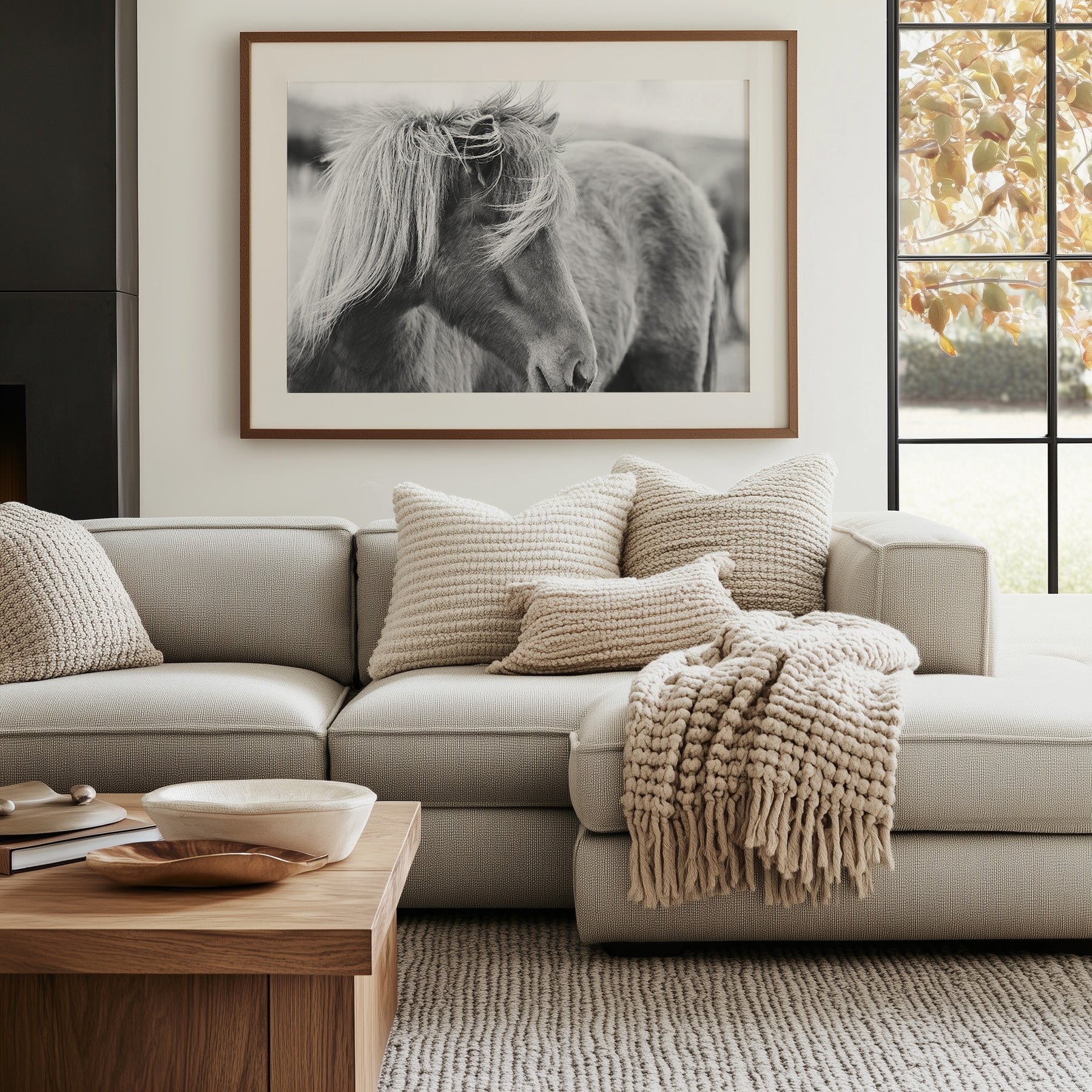 Wind blown Icelandic Horse