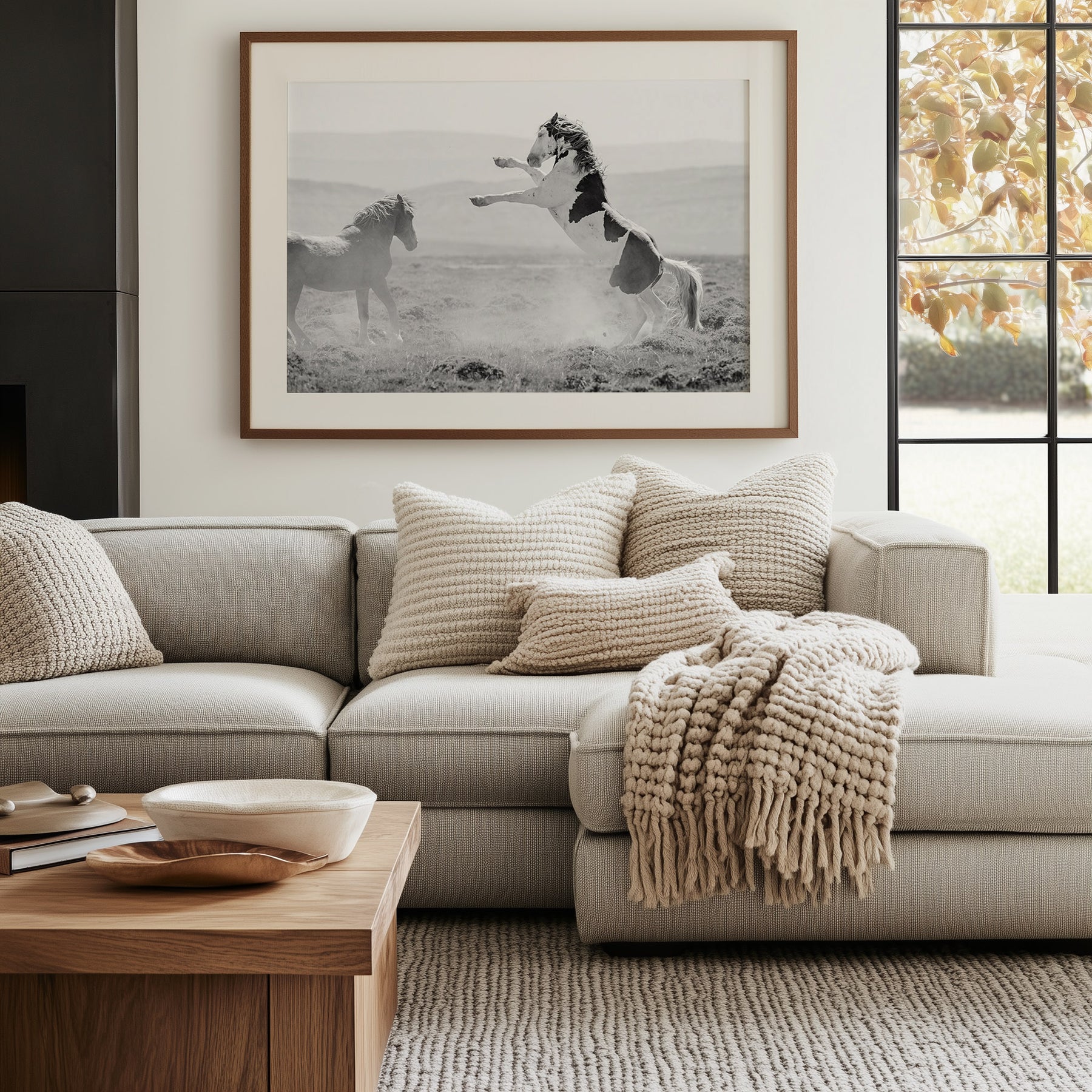 Teton's Warning, Wild Stallion Photograph