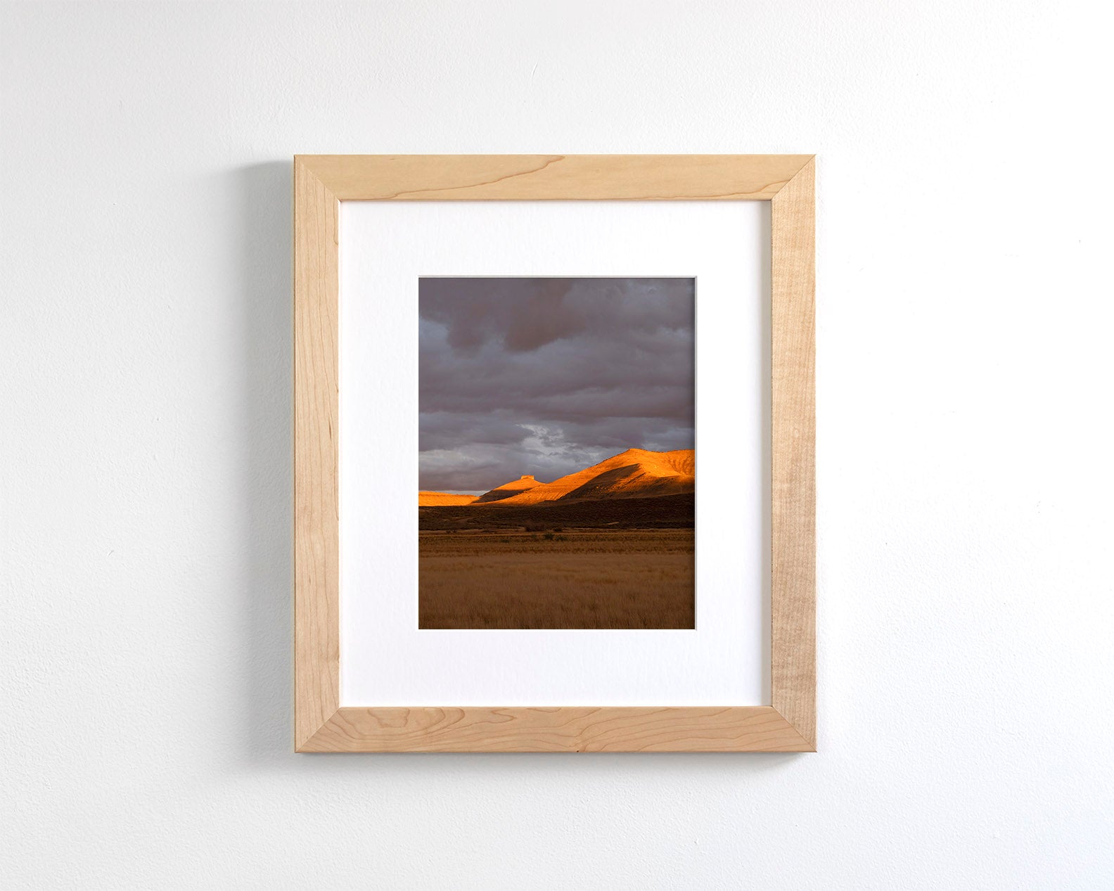 Fire Sunset, Desert Photograph
