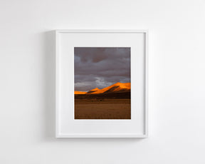 Fire Sunset, Desert Photograph