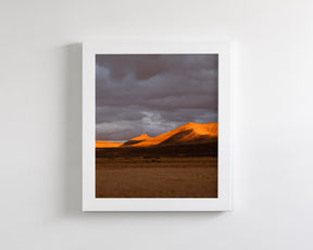 Fire Sunset, Desert Photograph