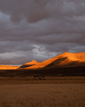 Fire Sunset, Desert Photograph