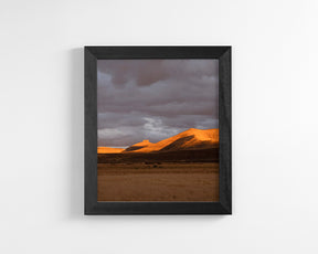 Fire Sunset, Desert Photograph