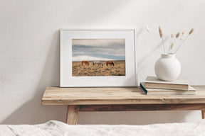 Grazing Horses in Landscape
